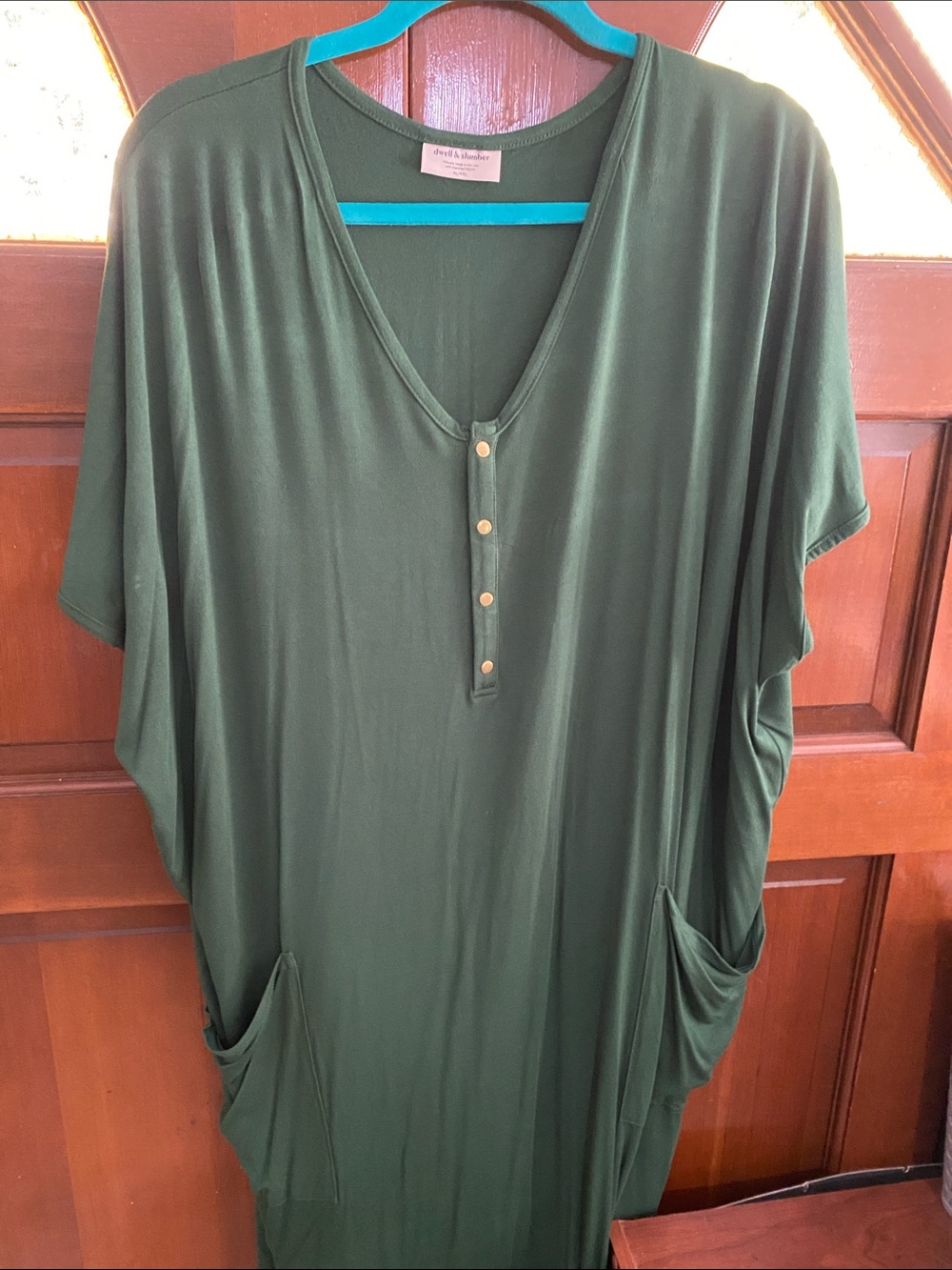 Dwell + Slumber Hunter Green Cocoon Dress
